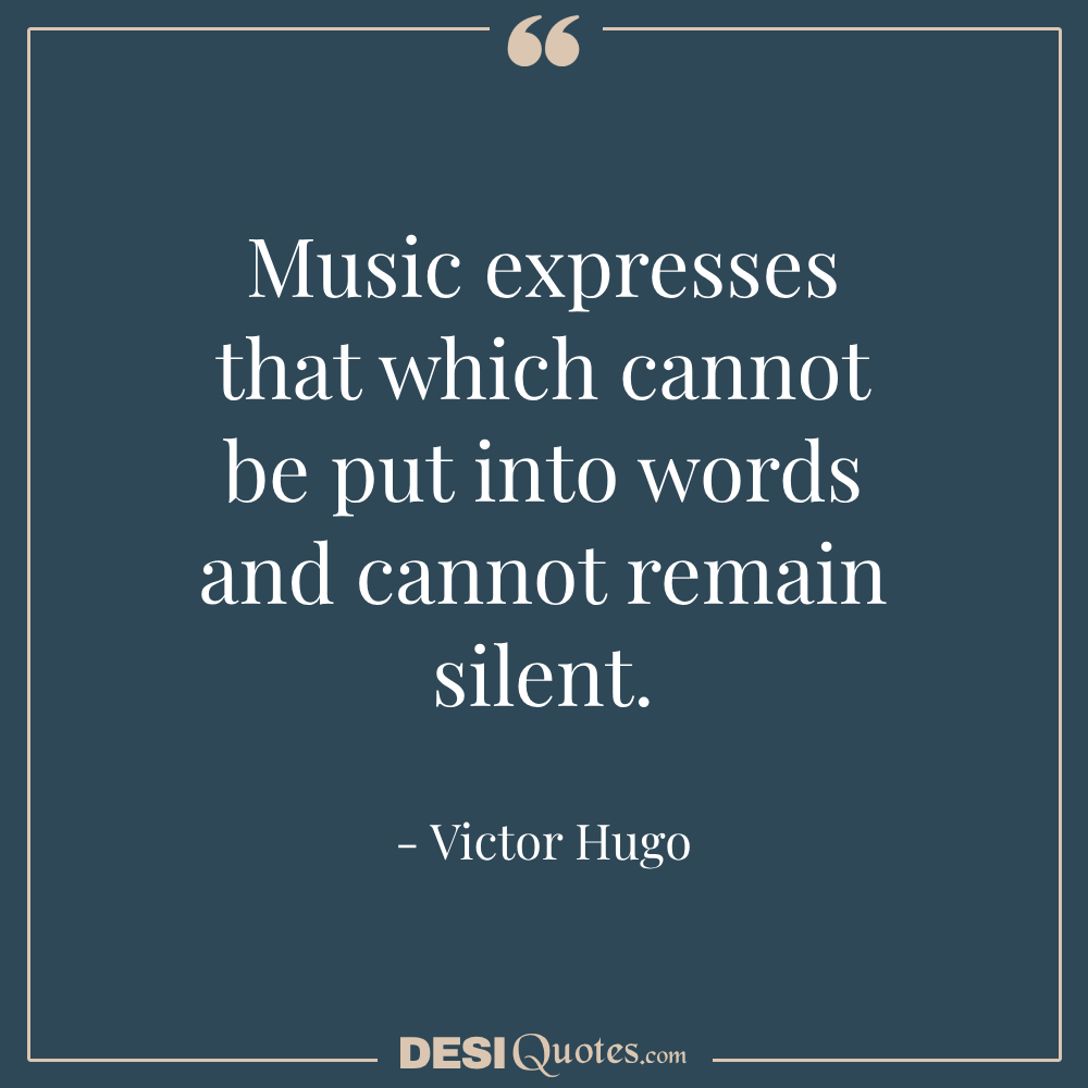 Music Expresses That Which Cannot Be Put Into