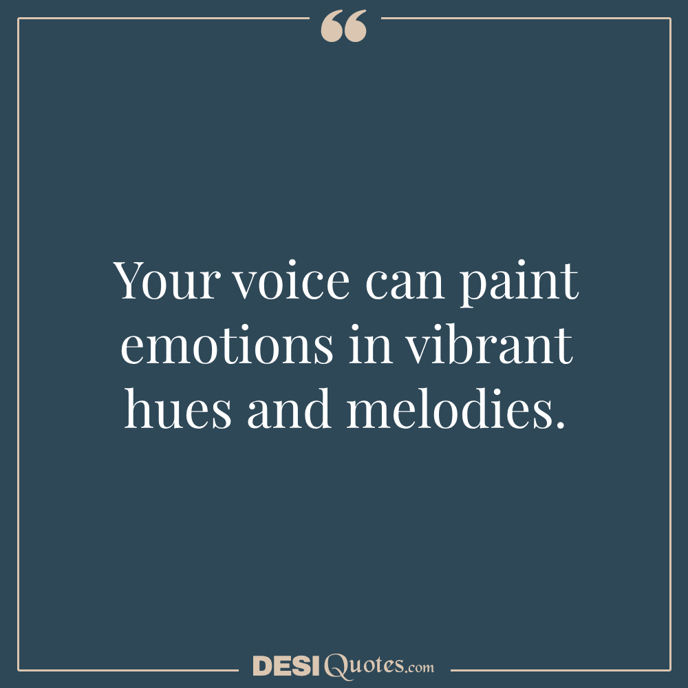 Your Voice Can Paint Emotions In Vibrant