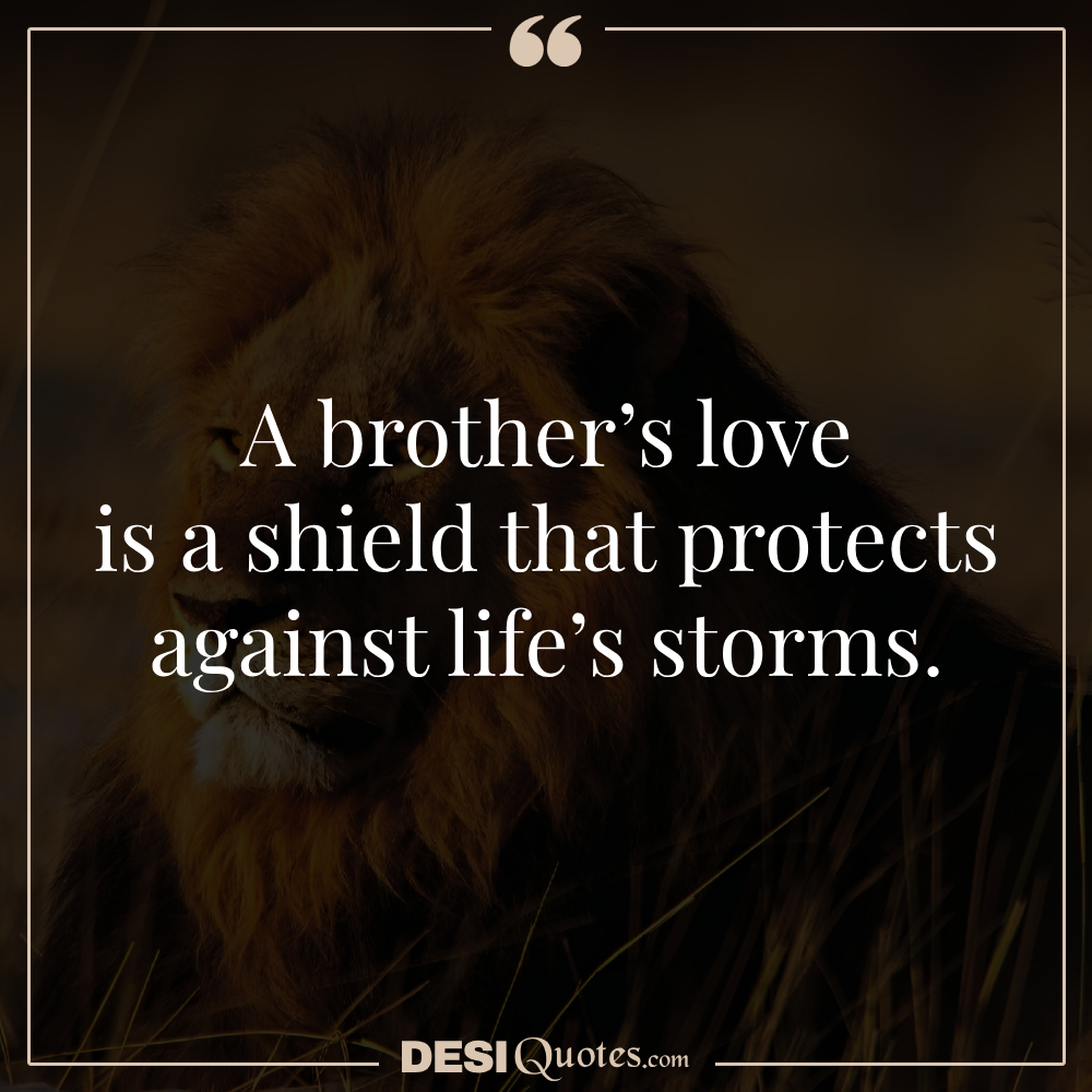 A Brother’s Love Is A Shield That Protects