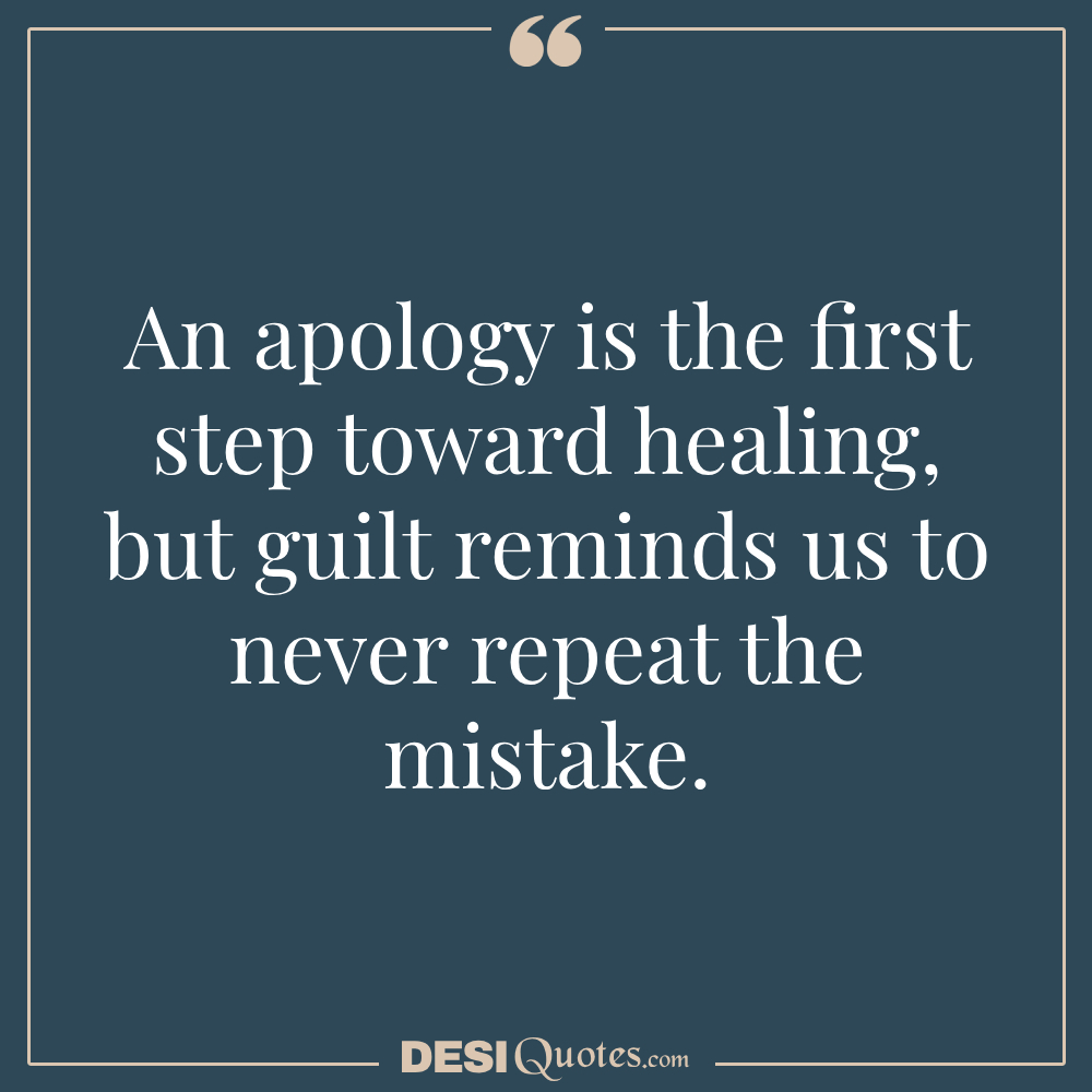 An Apology Is The First Step Toward Healing