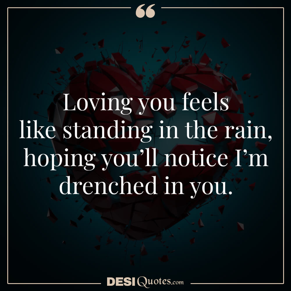 Loving You Feels Like Standing In The Rain, Hoping